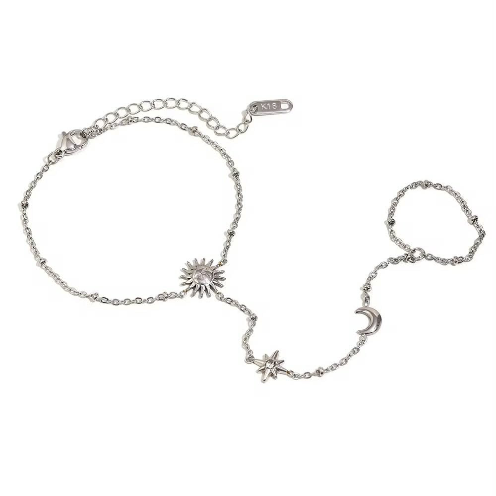 Chaîne de main/ bracelet en acier inoxydable - Boutique Primera Montréal