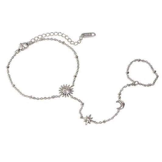 Chaîne de main/ bracelet en acier inoxydable - Boutique Primera Montréal