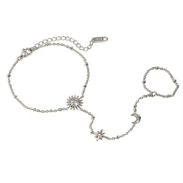 Chaîne de main/ bracelet en acier inoxydable - Boutique Primera Montréal