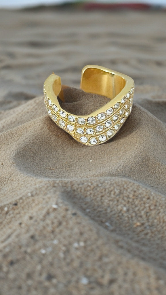 Boucle oreille - Acier inoxydable or - Boutique Primera Montréal