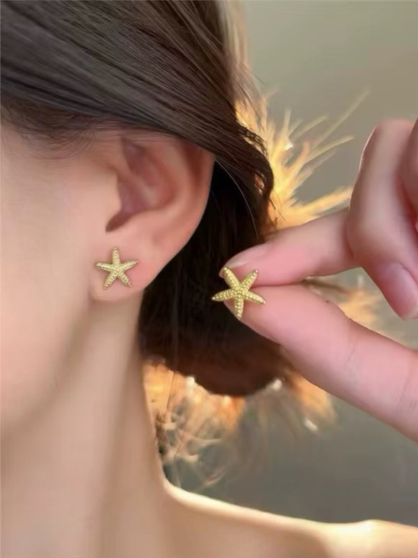 Boucles d'oreilles étoile de mer - Gold